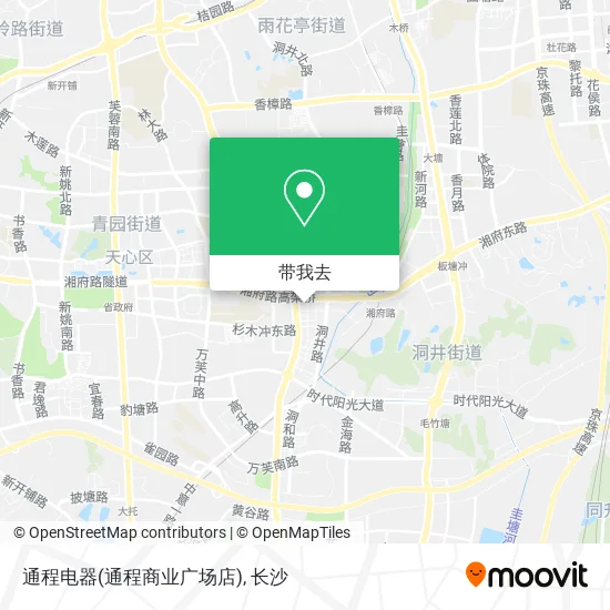 通程电器(通程商业广场店)地图