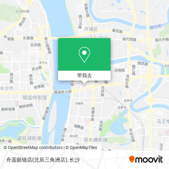 舟遥眼镜店(北辰三角洲店)地图