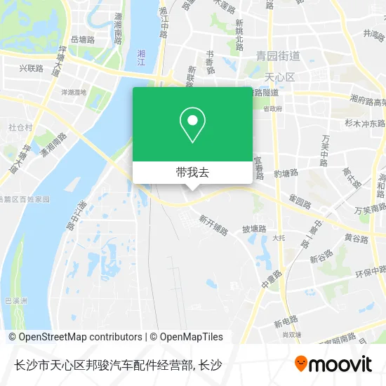 长沙市天心区邦骏汽车配件经营部地图