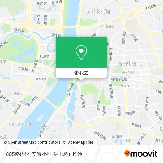 805路(黑石安置小区-洪山桥)地图
