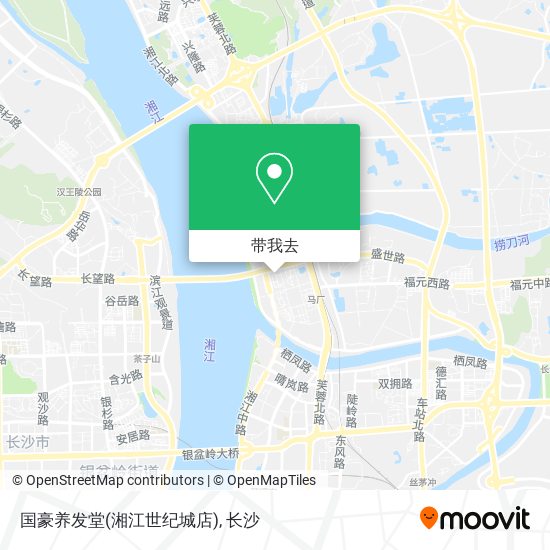 国豪养发堂(湘江世纪城店)地图