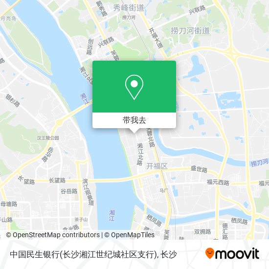 中国民生银行(长沙湘江世纪城社区支行)地图