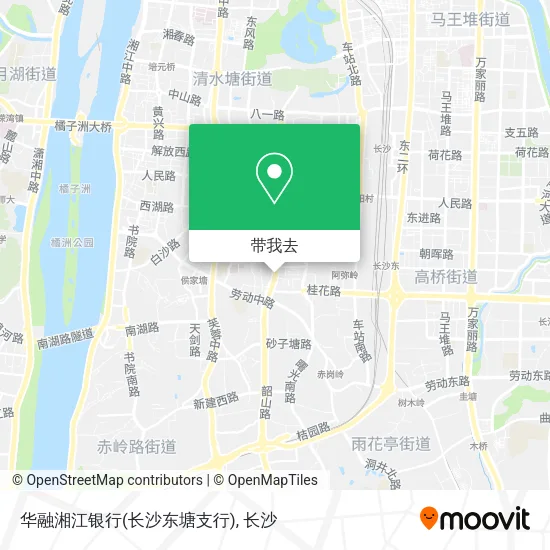 华融湘江银行(长沙东塘支行)地图