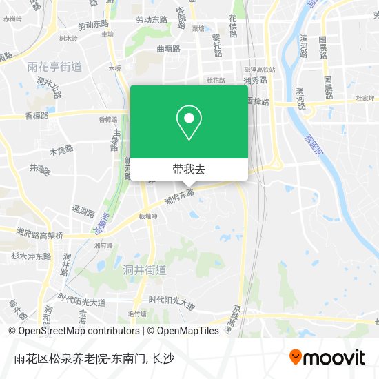雨花区松泉养老院-东南门地图