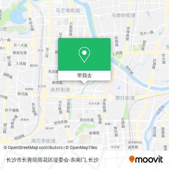 长沙市长善垸雨花区堤委会-东南门地图