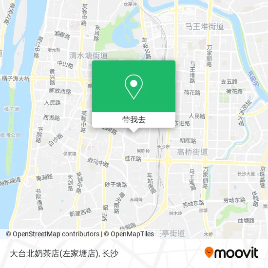 大台北奶茶店(左家塘店)地图