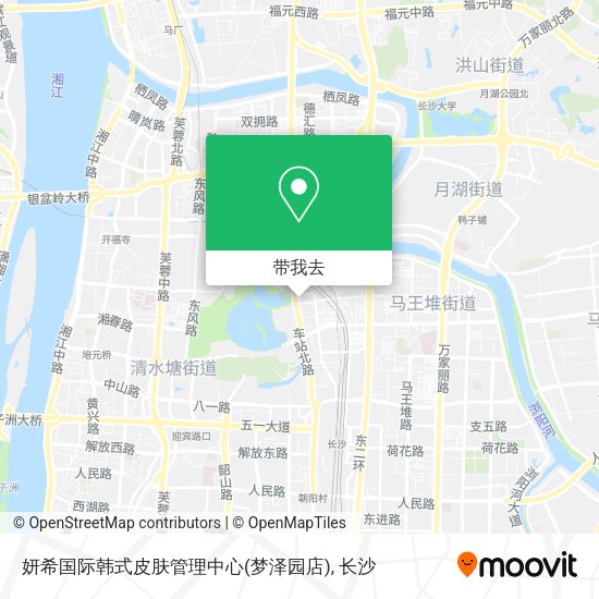 妍希国际韩式皮肤管理中心(梦泽园店)地图