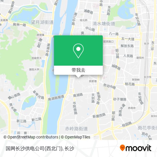国网长沙供电公司(西北门)地图
