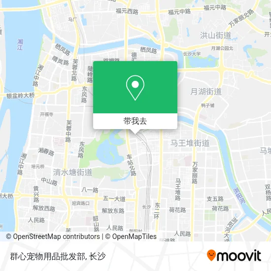 群心宠物用品批发部地图