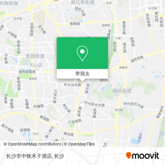 长沙市中铁木子酒店地图