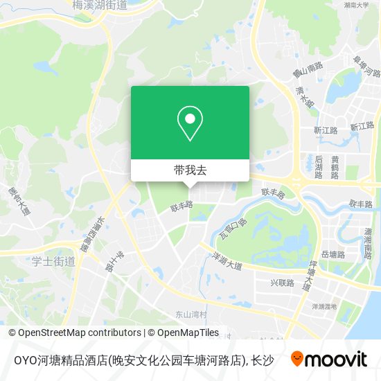 OYO河塘精品酒店(晚安文化公园车塘河路店)地图