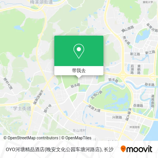 OYO河塘精品酒店(晚安文化公园车塘河路店)地图