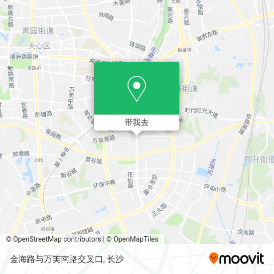 金海路与万芙南路交叉口地图