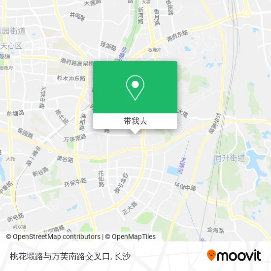 桃花塅路与万芙南路交叉口地图