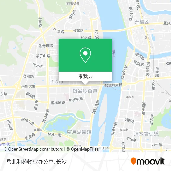 岳北和苑物业办公室地图