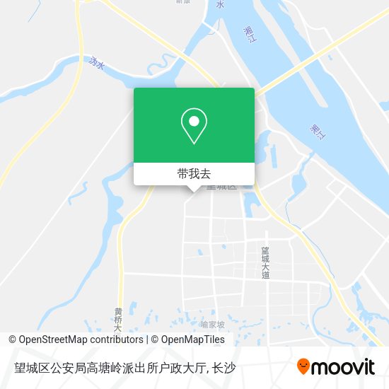 望城区公安局高塘岭派出所户政大厅地图