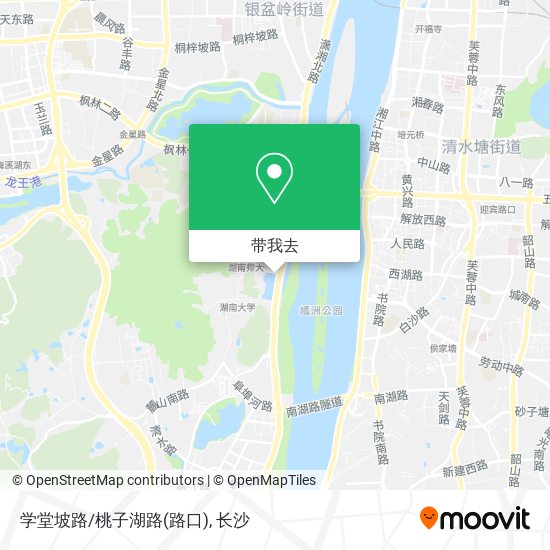 学堂坡路/桃子湖路(路口)地图