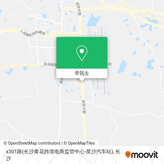 x301路(长沙黄花跨境电商监管中心-星沙汽车站)地图