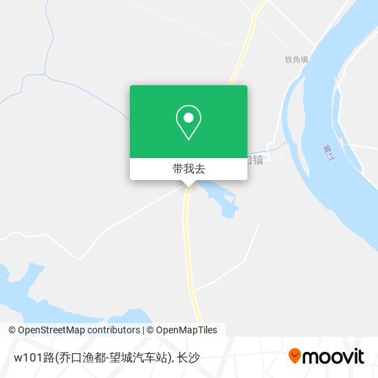 w101路(乔口渔都-望城汽车站)地图
