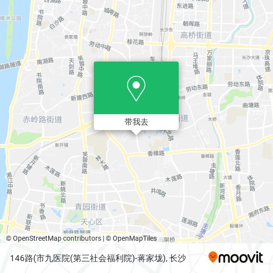 146路(市九医院(第三社会福利院)-蒋家垅)地图