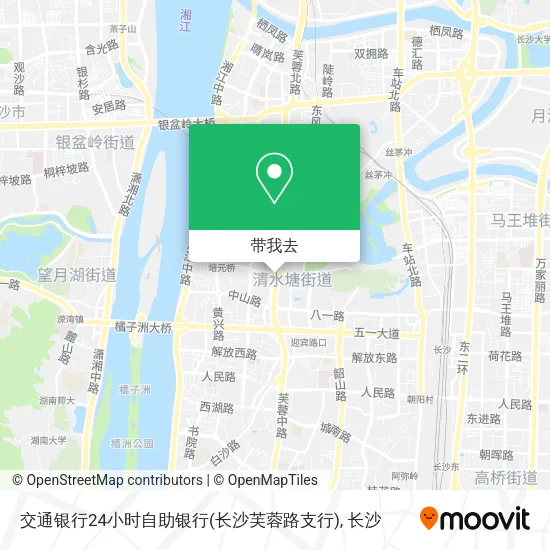 交通银行24小时自助银行(长沙芙蓉路支行)地图
