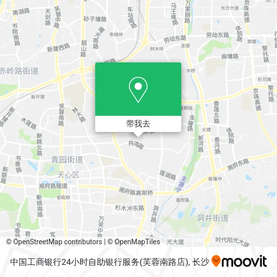 中国工商银行24小时自助银行服务(芙蓉南路店)地图