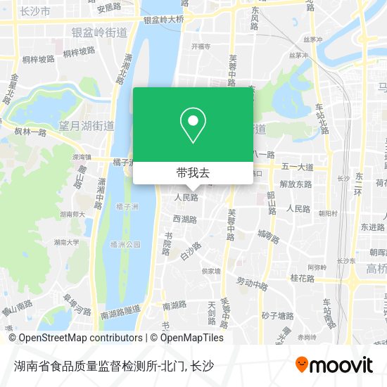 湖南省食品质量监督检测所-北门地图