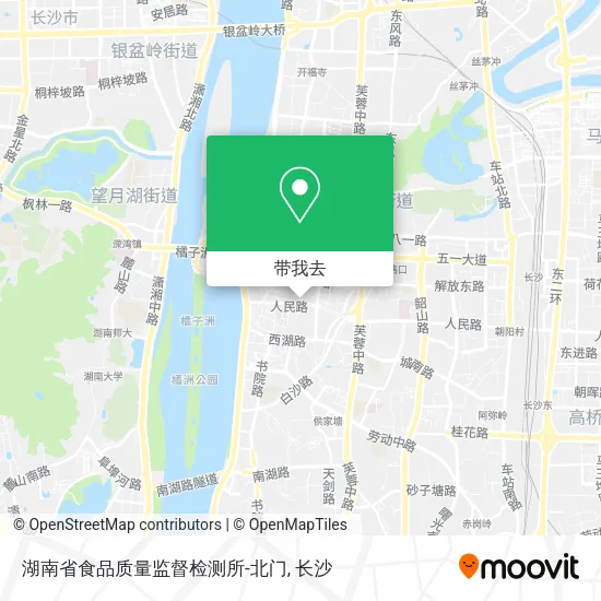 湖南省食品质量监督检测所-北门地图