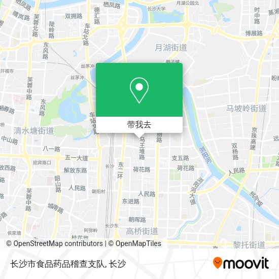 长沙市食品药品稽查支队地图