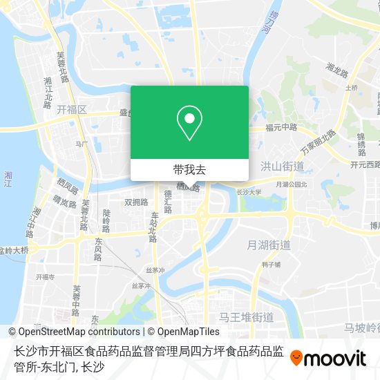 长沙市开福区食品药品监督管理局四方坪食品药品监管所-东北门地图