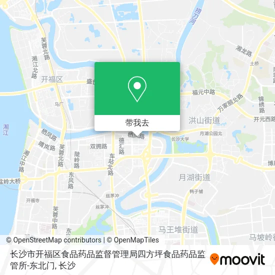 长沙市开福区食品药品监督管理局四方坪食品药品监管所-东北门地图