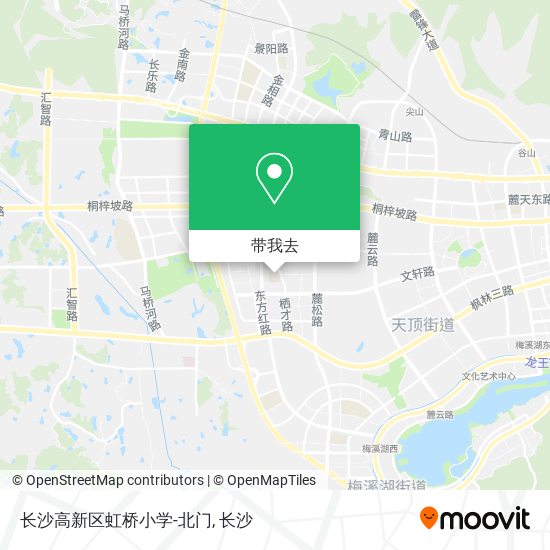 长沙高新区虹桥小学-北门地图