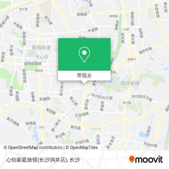 心怡家庭旅馆(长沙洞井店)地图