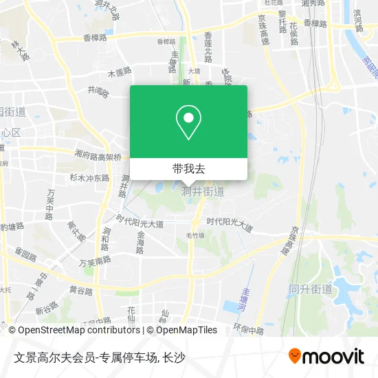 文景高尔夫会员-专属停车场地图