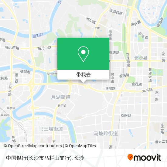 中国银行(长沙市马栏山支行)地图