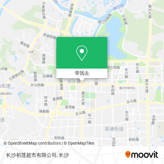 长沙初莲超市有限公司地图
