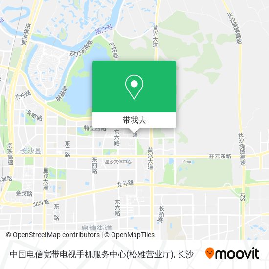 中国电信宽带电视手机服务中心(松雅营业厅)地图