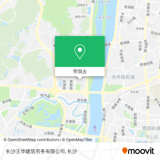 长沙王华建筑劳务有限公司地图