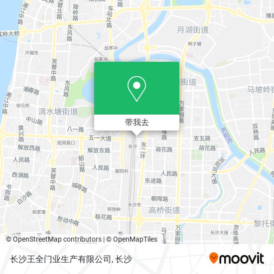 长沙王全门业生产有限公司地图