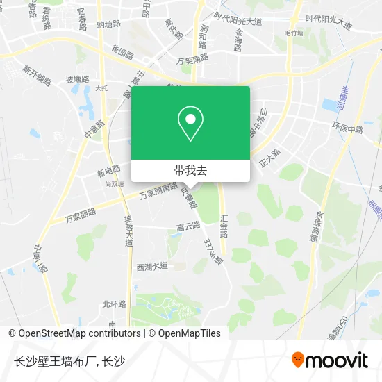长沙壁王墙布厂地图