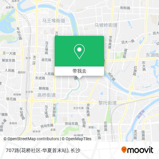 707路(花桥社区-华夏首末站)地图