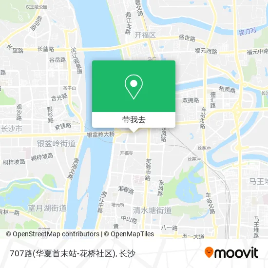 707路(华夏首末站-花桥社区)地图