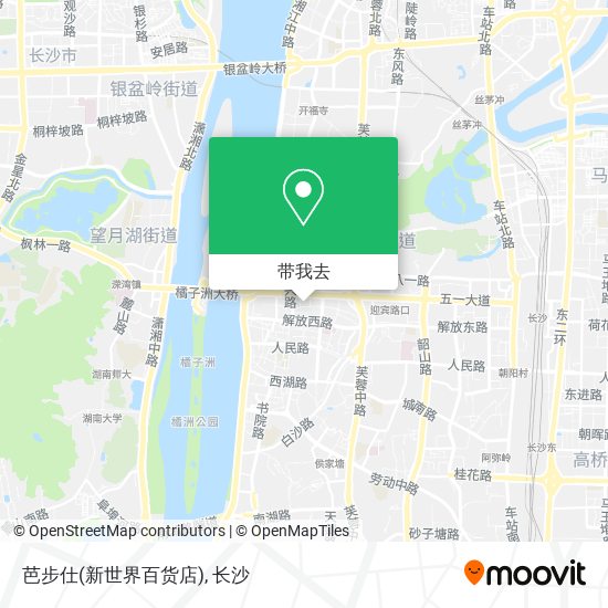 芭步仕(新世界百货店)地图