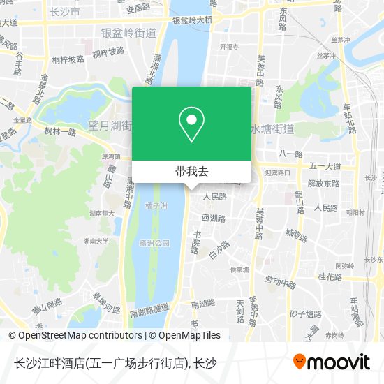 长沙江畔酒店(五一广场步行街店)地图