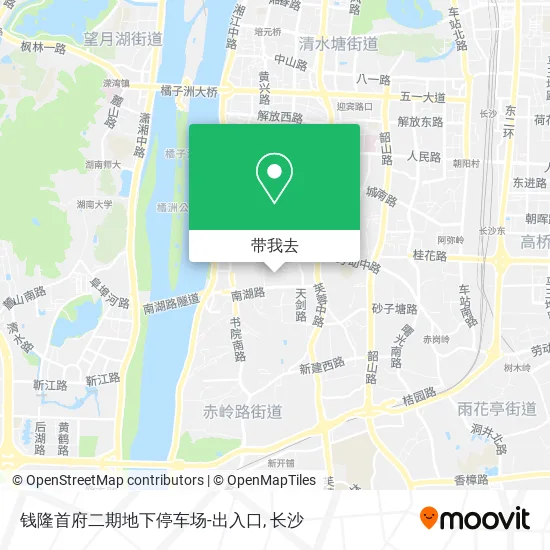 钱隆首府二期地下停车场-出入口地图
