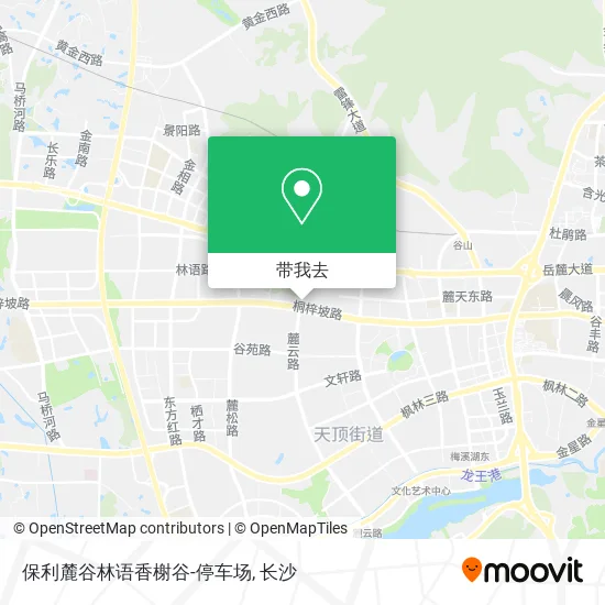保利麓谷林语香榭谷-停车场地图