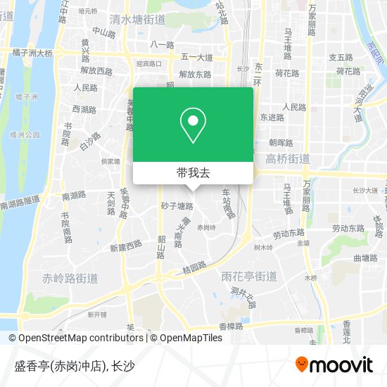 盛香亭(赤岗冲店)地图