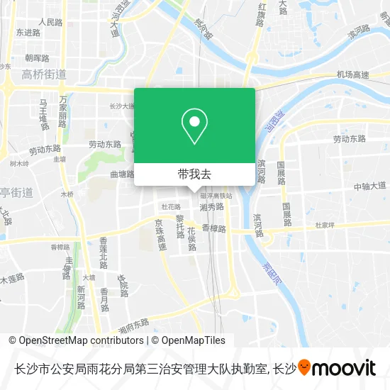 长沙市公安局雨花分局第三治安管理大队执勤室地图