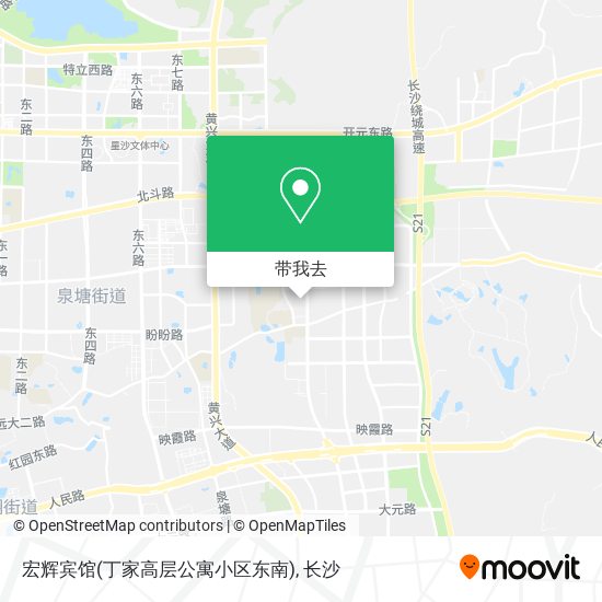 宏辉宾馆(丁家高层公寓小区东南)地图