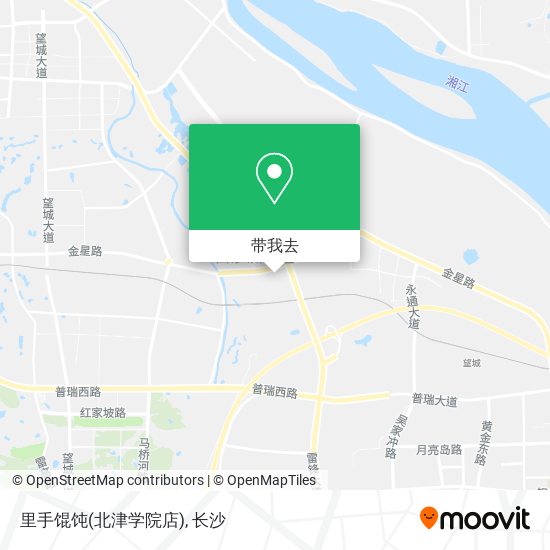里手馄饨(北津学院店)地图